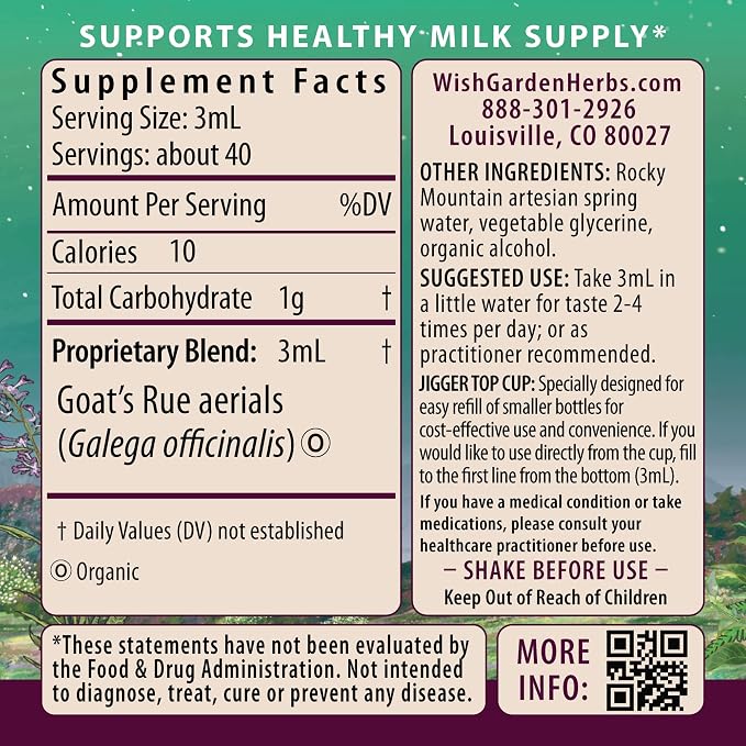 WishGarden Herbs Goat's Rue Lactation Supplement - Image 2