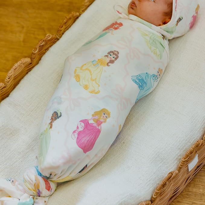 Copper Pearl Large Premium Knit Baby Swaddle Receiving Blanket Disney Princess - Image 5