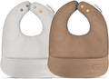 Vegan Leather Easy Clean Baby Bibs by BleuLaLa