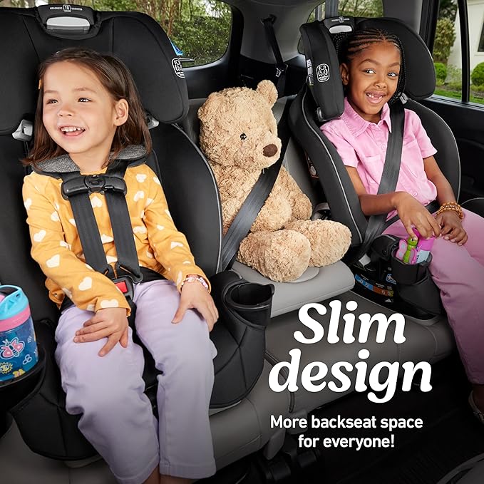 Graco Slimfit 3-in-1 Convertible Car Seat, Space Saving Design, Forward & - Image 3