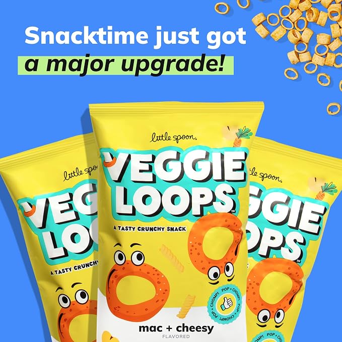 Little Spoon Veggie Loops Duo – Mac N Cheese & Pizzalicious Flavors – Baked - Image 4
