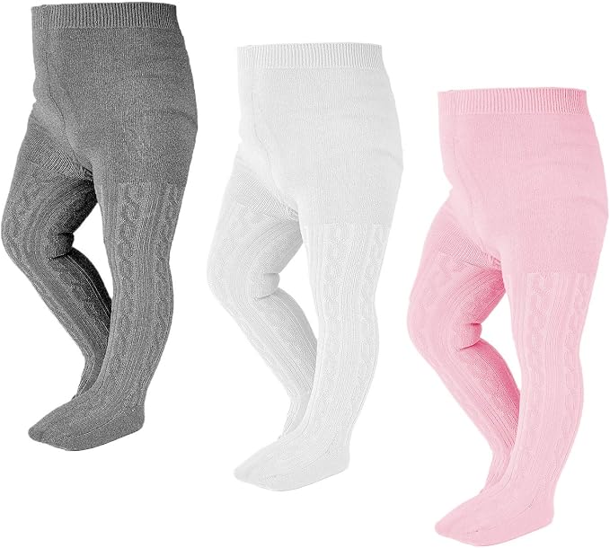 EPEIUS Baby Girl Tights Thick Cable Knit Leggings Stockings Cotton Pantyhose by EPEIUS
