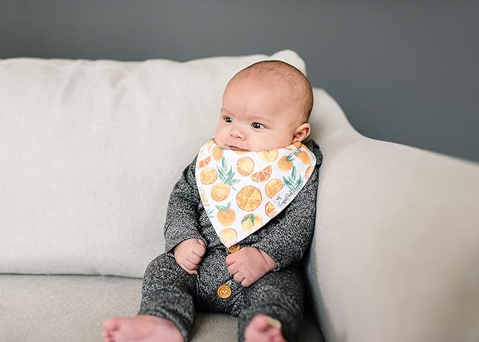 Copper Pearl 4 Pack Soft Cotton Baby Bibs - Image 6