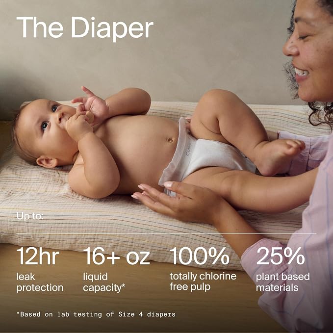 Coterie Baby Wipes + Diapers Kit, Size 1 & Size Newborn Diapers, 4 Pack Wipes - Image 4