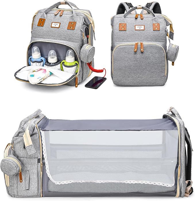 Diaper Bag Backpack, Large Waterproof Lightweight Diaper Bag by JSTPRO