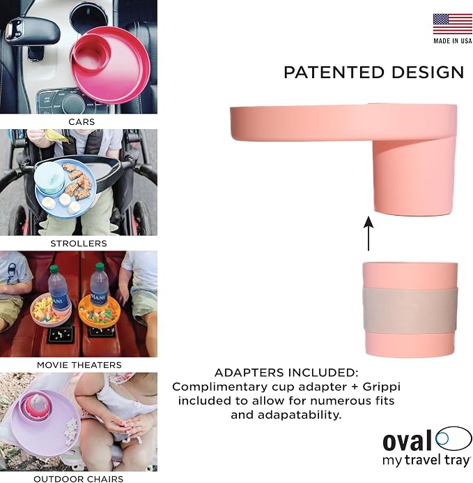 Travel Tray Oval USA Made Extend Your Current Cup Holder to Hold Your Cup Plus - Image 4