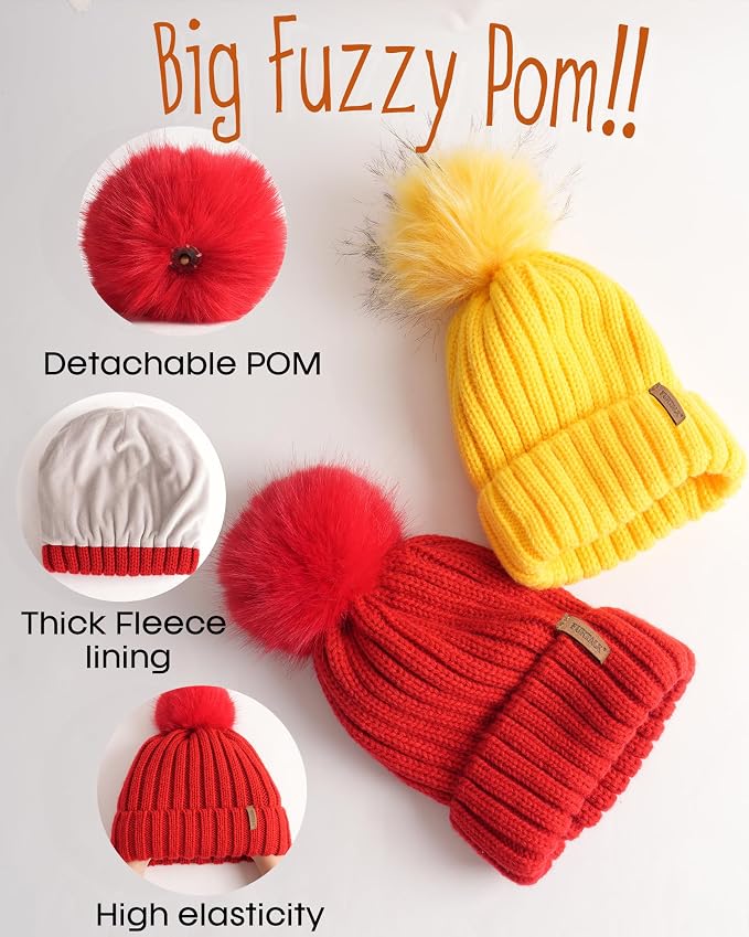 FURTALK Kids Winter Hat Toddler Knitted Beanie - Image 2