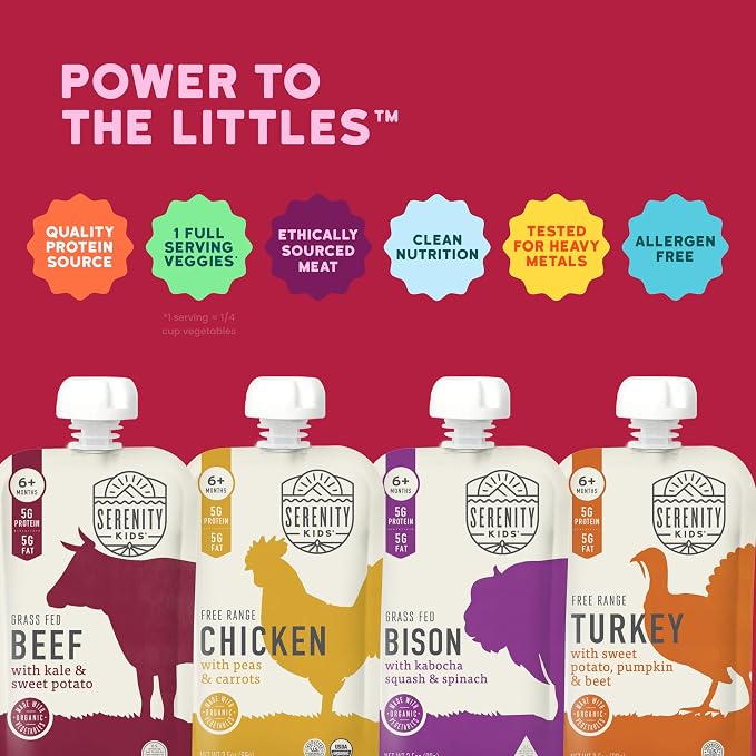 Serenity Kids 6+ Months Baby Food Pouches - Image 3