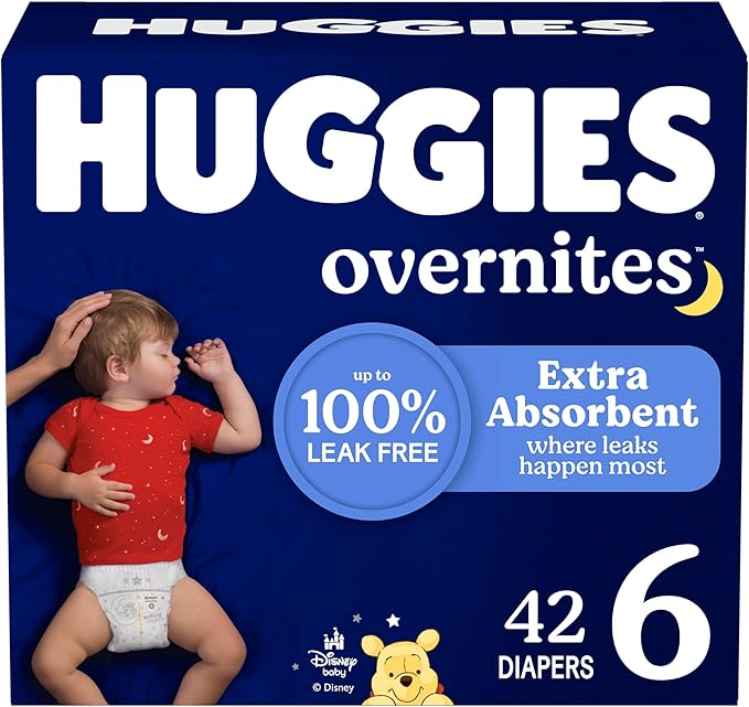 Huggies Overnites Size 6 Overnight Diapers, 42 Ct, Packaging May Vary by Huggies%C2%AE