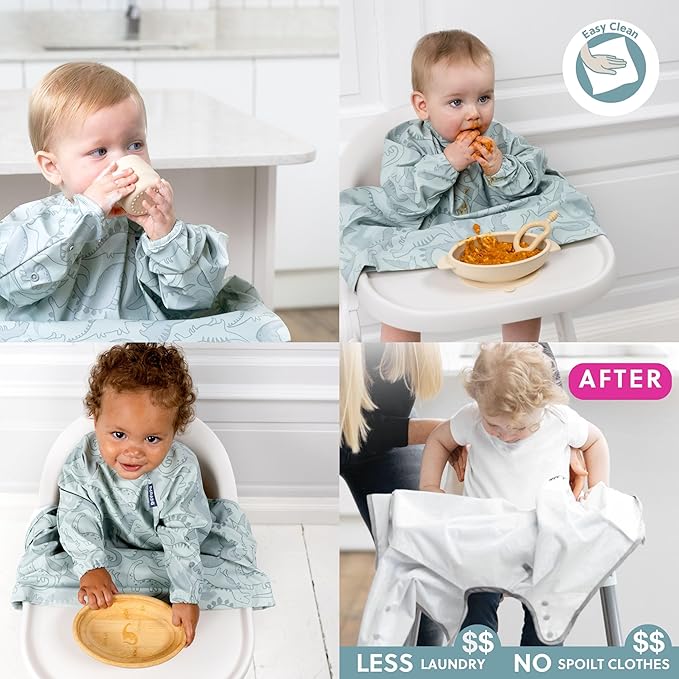 BIBaDO - Long Sleeve Baby Bibs - Babies & Toddlers 6-36 Months - Coverall Baby - Image 6