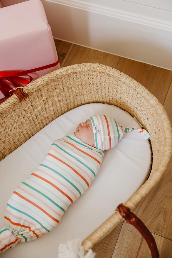 Copper Pearl Large Premium Knit Baby Swaddle Receiving Blanket Tinsel - Image 4