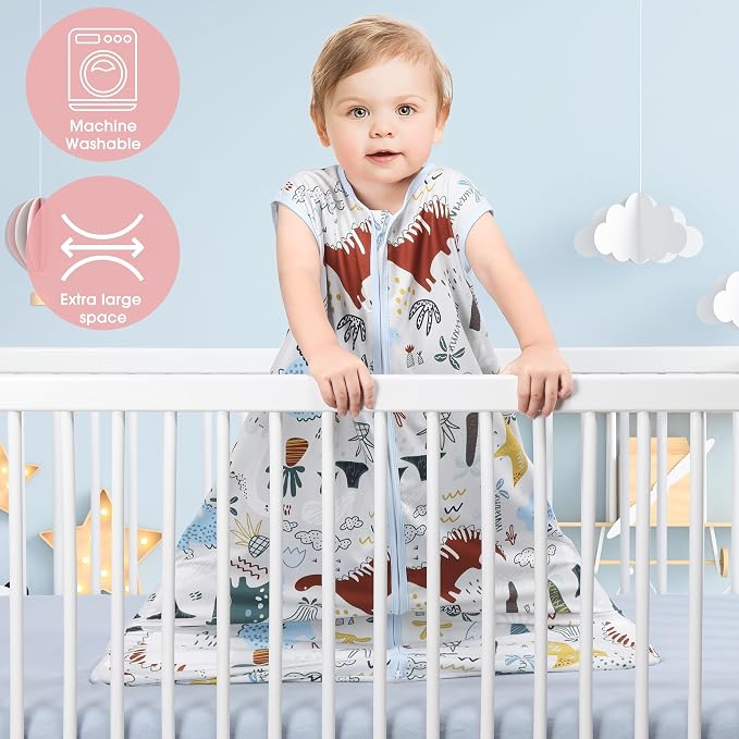 Baby Sleep Sack 18-24 Months 3 Pack Baby Wearable Blanket 100% Rayon Cotton - Image 3