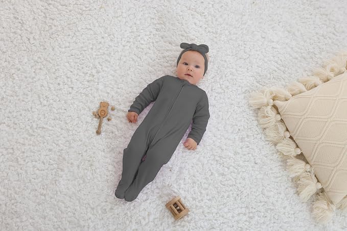 GUISBY Long Sleeve Baby Footed Pajamas - Image 5