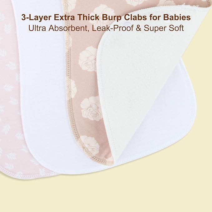 2-in-1 Burp Cloths and Baby Bibs - Image 2