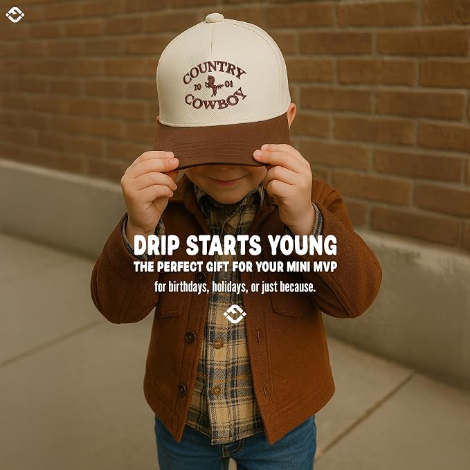 Funky Junque Premium Kids Trucker Hat Vintage Snapback Baseball Cap - Image 7