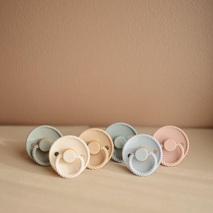 FRIGG Rope Natural Rubber Baby Pacifier | Made in Denmark | BPA-Free - Image 6