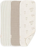 Crane Baby Organic Muslin Baby Burp Cloths, 100% GOTS Organic Cotton, by CraneBaby