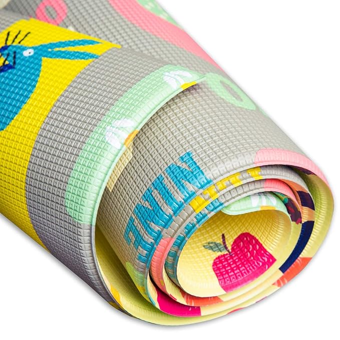 Baby Care Play Mat 82'' x 55'' Original One-Piece Reversible Rollable - Image 5