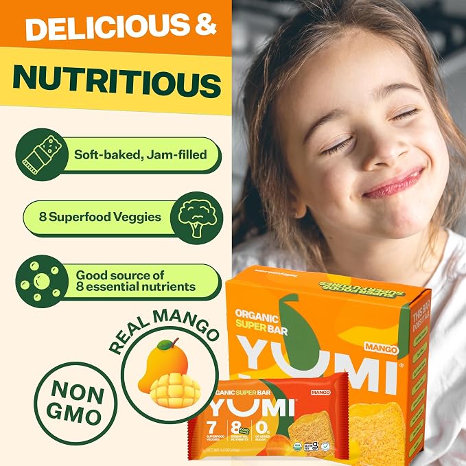 YUMI Organic Breakfast Superbar, Gluten-Free, No Added Sugar, 7+ Vegetables - Image 4