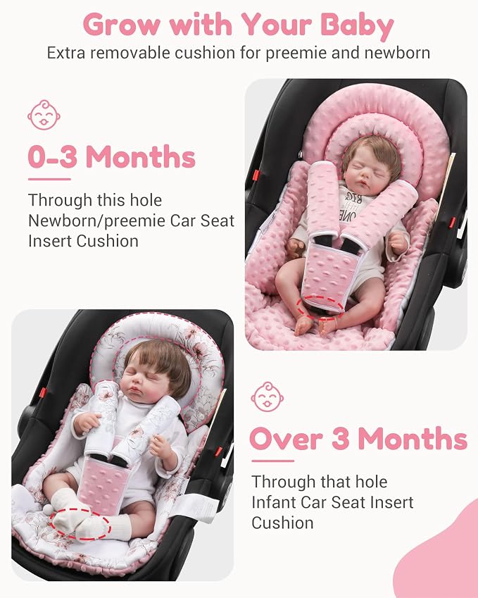 Infant Car Seat Insert with Removable Cushion - Image 5