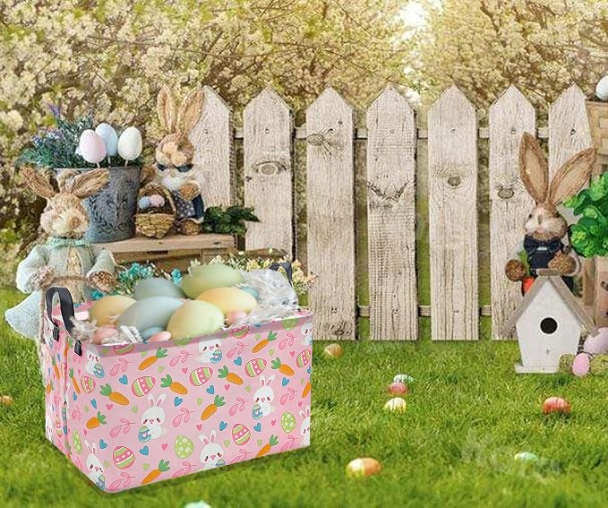 Easter Gift Eggs Storage Basket Kids Toys Storage Basket Organizer Box Clothes - Image 6