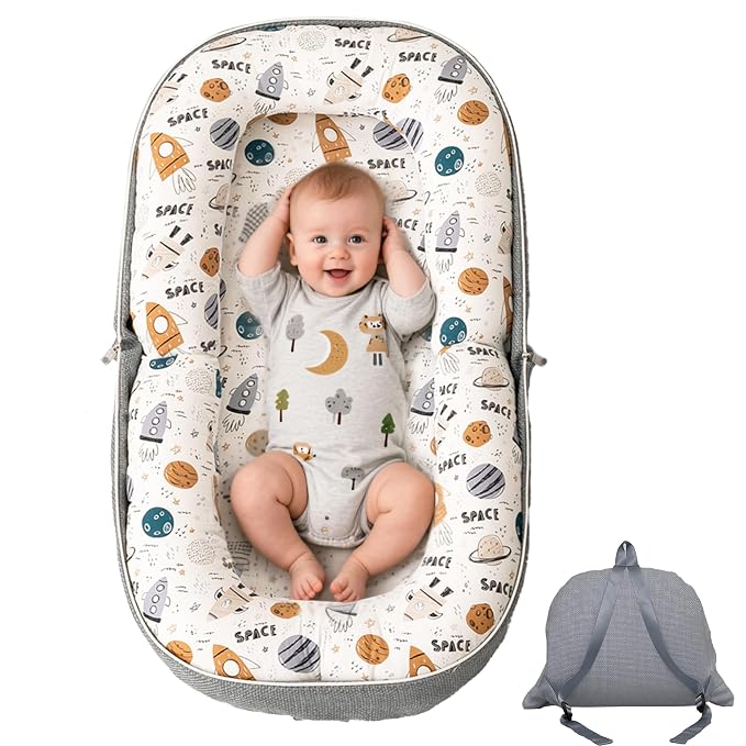 Baby Lounger, Foldable Infant Nest by QualityHomewareTimlessComfort
