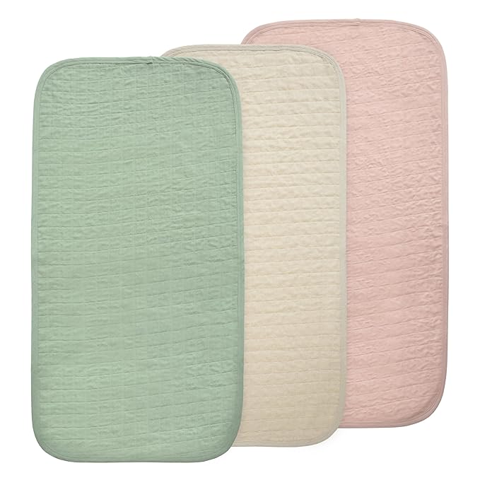 mushie Waterproof Changing Pad Liners | 100% Organic Cotton | Set of 3 by mushie