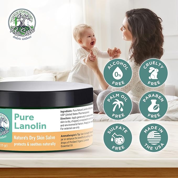 ProSeed Handmade Pure Lanolin Cream – Unrefined Balm - Image 3