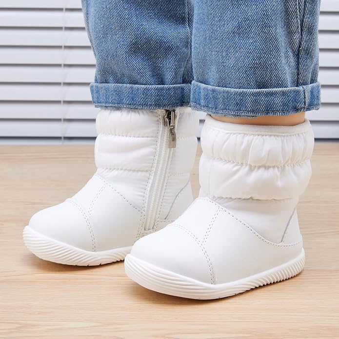 BMCiTYBM Baby Boy Girl Snow Boots Waterproof Winter Warm Booties Nonslip - Image 2