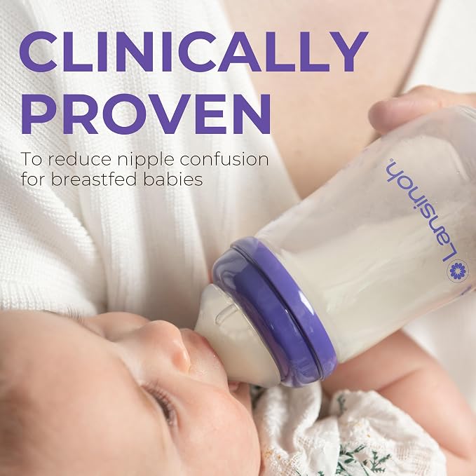 Lansinoh NaturalWave Baby Bottle Nipples, Medium Flow, Size M, 3+ Months - Image 5