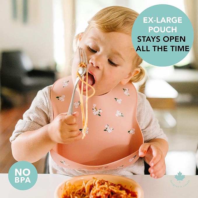 Loulou Lollipop Soft, Waterproof Silicone Feeding Bib - Image 4