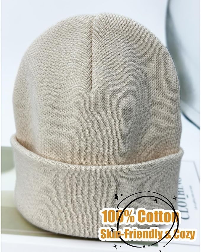 ROYBENS 100% Cotton Baby Beanie Cute Toddler Winter Hat Boys Girls Kids Soft - Image 7