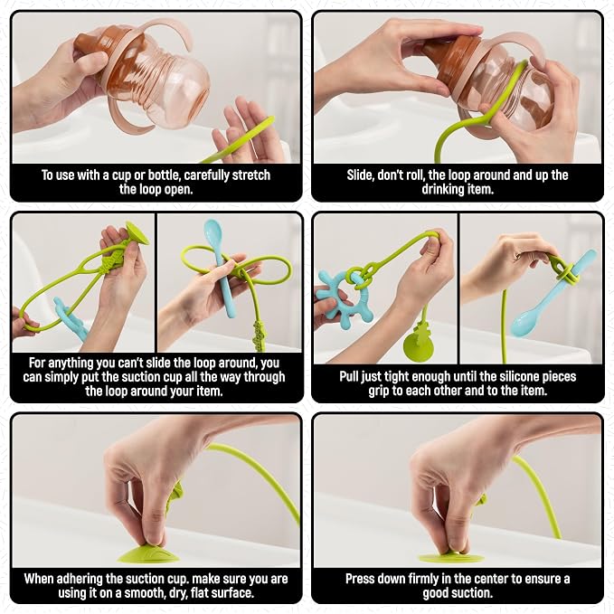 Don't Drop It ® Silicone Suction Cup Strap Tether - Image 4
