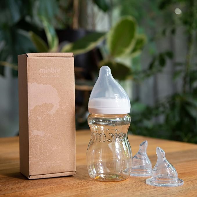 Minbie Newborn Breastfeeding Baby Bottle - Image 9