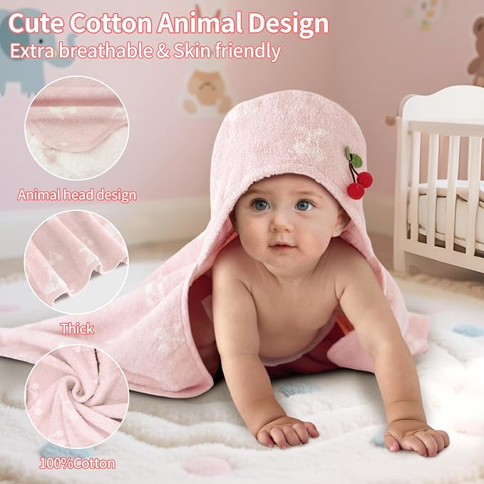 VOOVA & MOVAS Thick Baby Hooded Bath Towel - Image 3