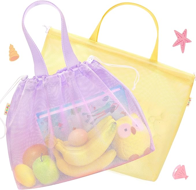 Tagitary Beach Toys Kids Beach Bag Tote by Tagitary
