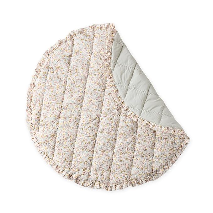 Pehr Baby Play Mat, Floret | Ultra-Soft Quilted 100% Cotton Exterior by Pehr