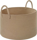 67L Storage Basket for Organizing, Cotton Rope Woven Blanket Basket, Toy by Degeyoyo