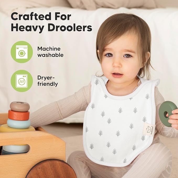 KeaBabies 8-Pack Baby Bibs for Boys, Girls - Image 6