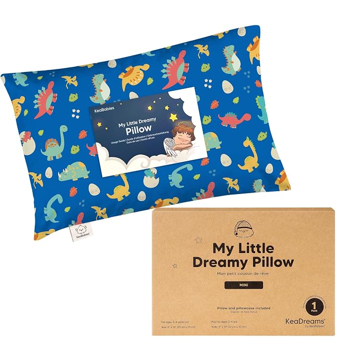 Mini Toddler Pillow with Pillowcase by KeaBabies