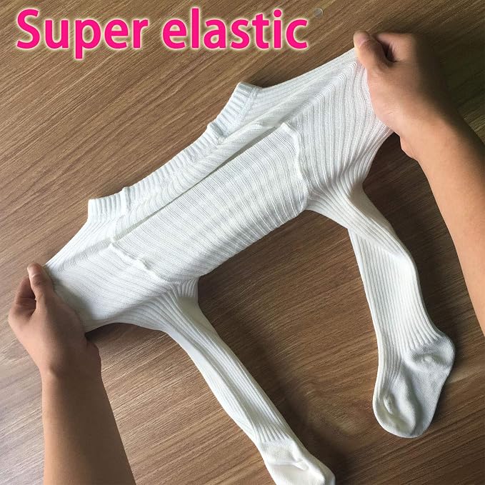 CECORC Baby Girls Tights Toddler Cable Knit Leggings Thick Cotton Infant - Image 4