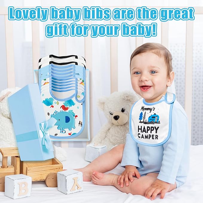 Cotton Waterproof Baby Bibs - Image 4