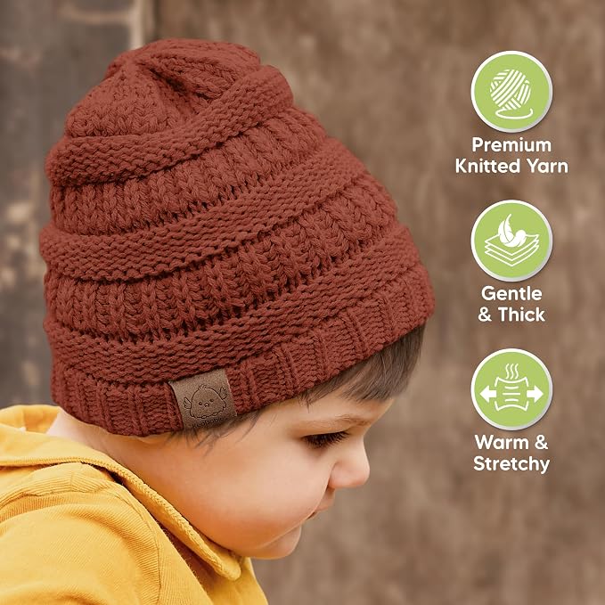 3-Pack Baby Beanies for Boys, Girls - Image 4