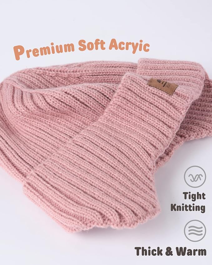 Baby Beanie Fleece Lined Toddler Winter Hat - Image 2