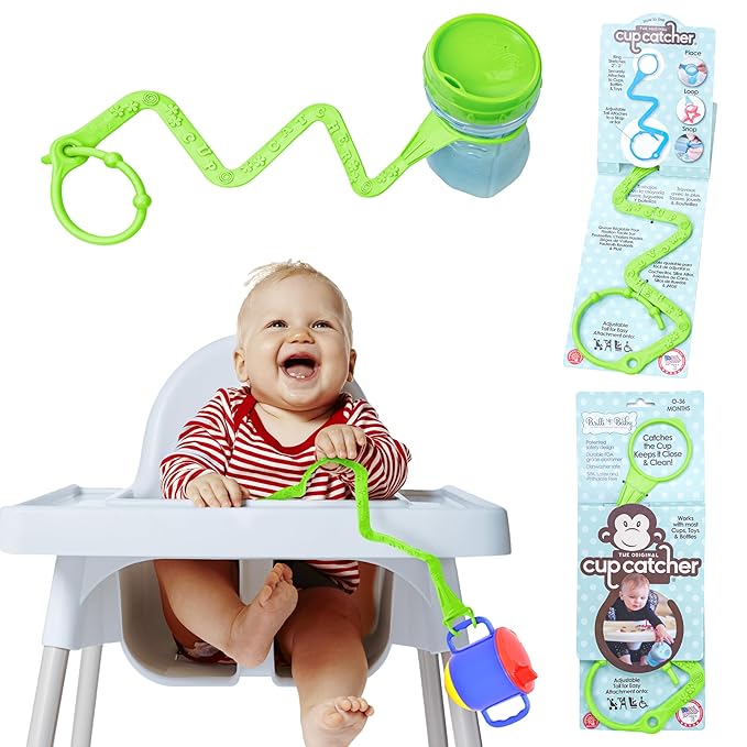 Brilli Baby Cup Catcher Patented Safety Tether Strap, Attach Sippy Cups by BrilliBaby