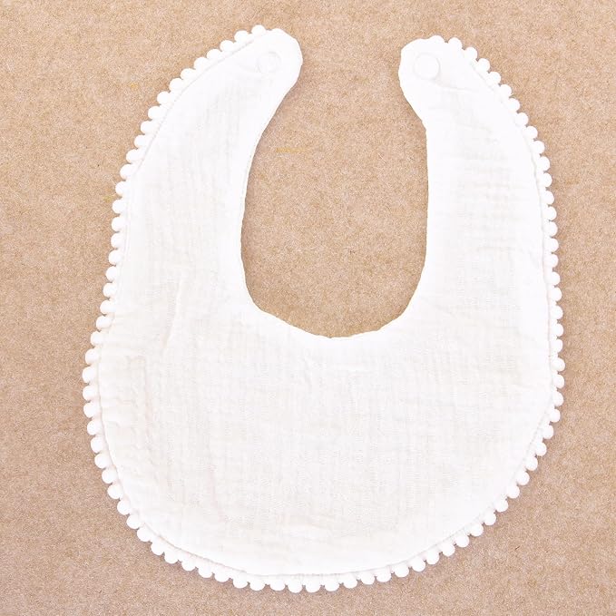 Nishine 6 PACK Muslin Baby Drooling Bibs - Image 3