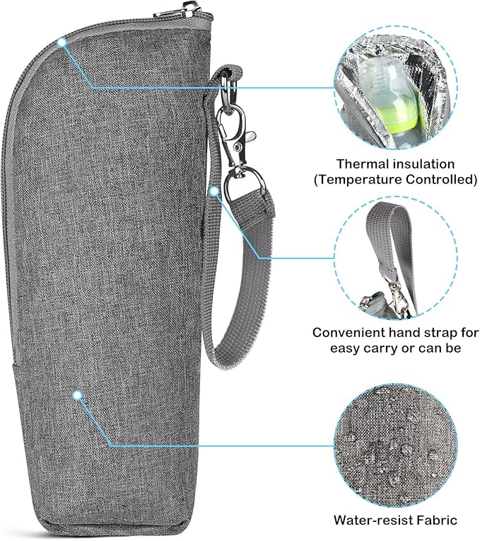 Accmor Baby Bottle Cooler Tote Bags, Insulated Breastmilk Cooler Bag, Nursing - Image 4