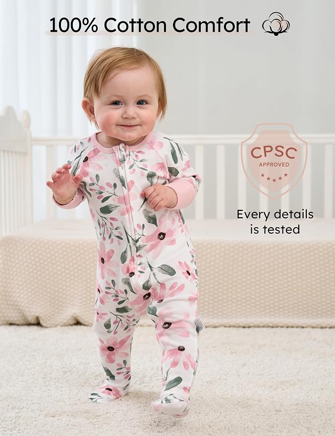 Yoofoss Baby Pajamas 100% Cotton Baby Sleepers - Image 2