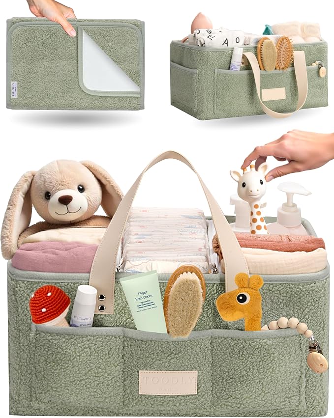 Baby Diaper Caddy Organizer by Toodly