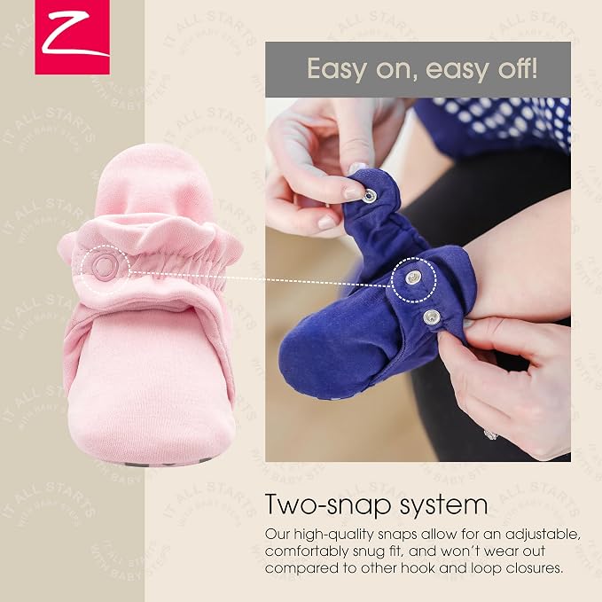 Zutano Organic Baby Booties Newborn Infant, Lost Baby Socks Solution, 18-24 - Image 3